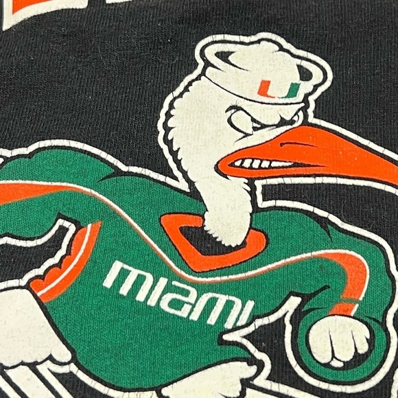 University of Miami Hurricanes Champion NCAA Sports College Tee Tshirt - Picture 4 of 5